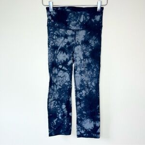 Breathe by Body Glove Black and Gray Tie Dye Crop Leggings Size XS